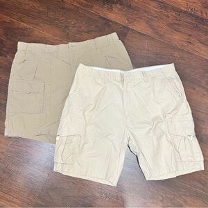 MAGELLAN CARGO SHORTS with plenty of pockets 2 Pairs of Size 40 or 2X GUC Y2K